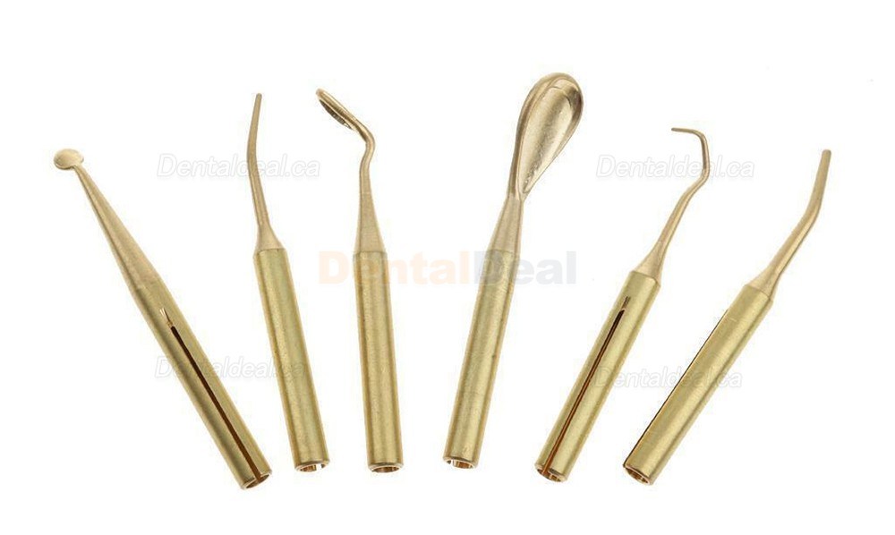 6Pcs Tips for Dental Lab Electric Waxer Electric Carving Pen Knife Pencils